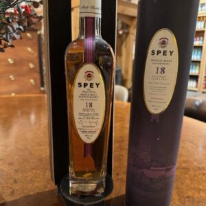 Spey Distillery 18 y.o. fresh sherry casks only 1500 bottles (koker zit wat witte stippen achterzijde)